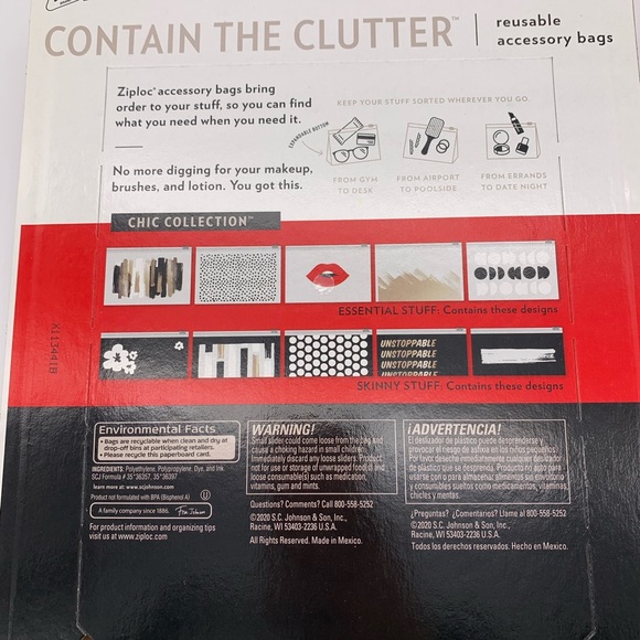 Ziploc Contain The Clutter Reusable Bags - Picture 4 of 4